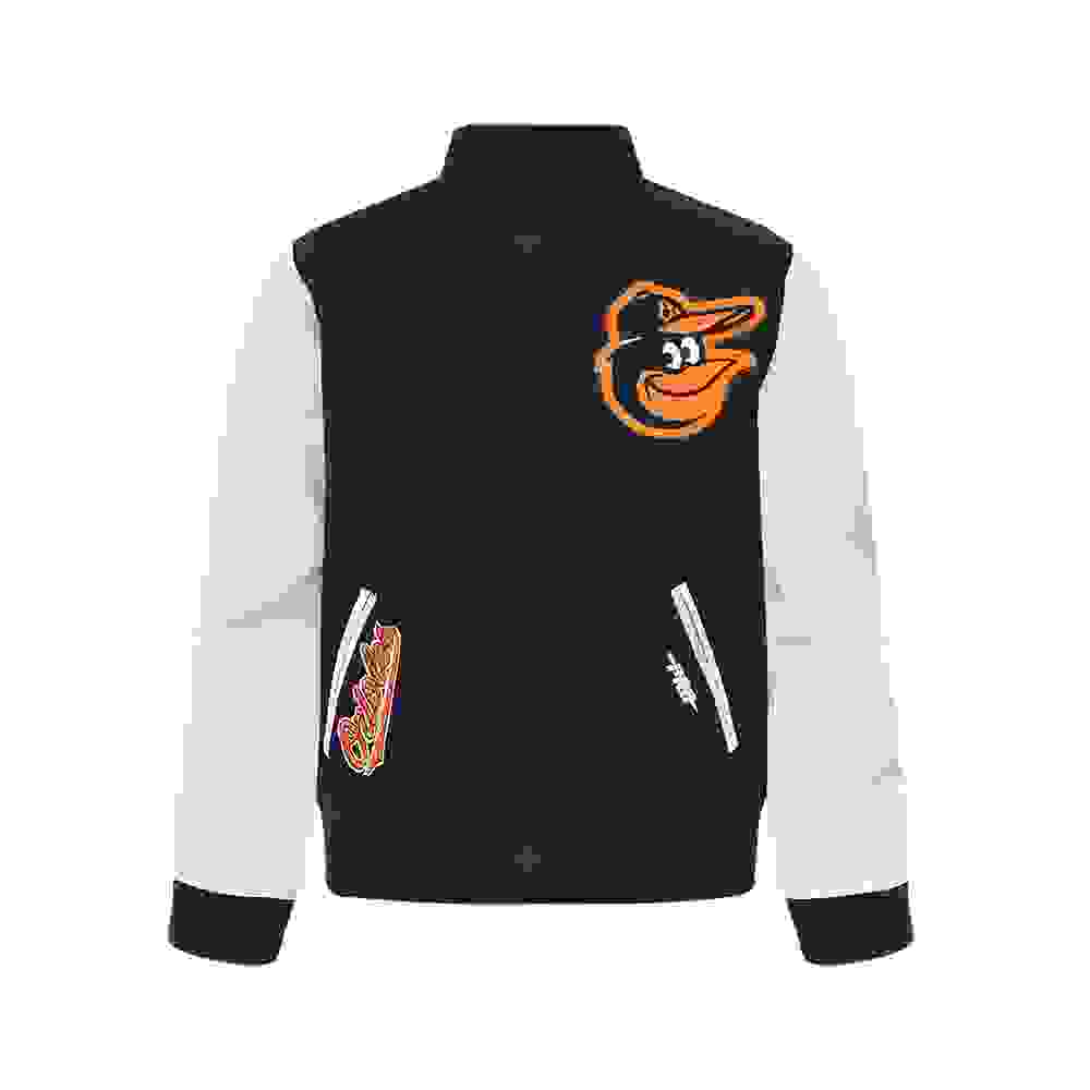 Pro Standard MLB Baltimore Orioles Classic Big Boys' Black Wool Varsity Jacket